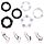 Набір ерекційних кілець NS Novelties Renegade Dyno Cock Rings, чорні, 3 шт