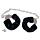 Наручники металеві You2Toys Bigger Furry Handcuffs із чорним хутром