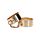 Наручники Slave Wrist Cuffs TABOOM, металеві, золотисті