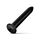 Великий фалоімітатор All Black AB06 чорний, 20 см