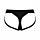 Трусики для страпону, XL, Strap-On-Me кільцеве кріплення, з відритими сідницями, чорні