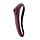 Вакуумний кліторальний стимулятор із вібрацією Satisfyer Dual Kiss, марсаловий
