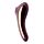 Вакуумний кліторальний стимулятор із вібрацією Satisfyer Dual Kiss, марсаловий