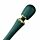 Вібратор мікрофон з насадками Zalo Kyro Wand Turquoise Green