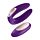 Вібромасажер для пар Satisfyer Partner Plus Remote Couple's, фіолетовий