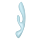 Вібратор кролик Satisfyer Triple Oh з трьома моторами, блакитний