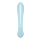 Вібратор кролик Satisfyer Triple Oh з трьома моторами, блакитний