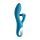 Вібратор кролик Satisfyer Embrace Me з потрійним відростком для стимуляції клітора, блакитний