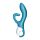 Вібратор кролик Satisfyer Embrace Me з потрійним відростком для стимуляції клітора, блакитний